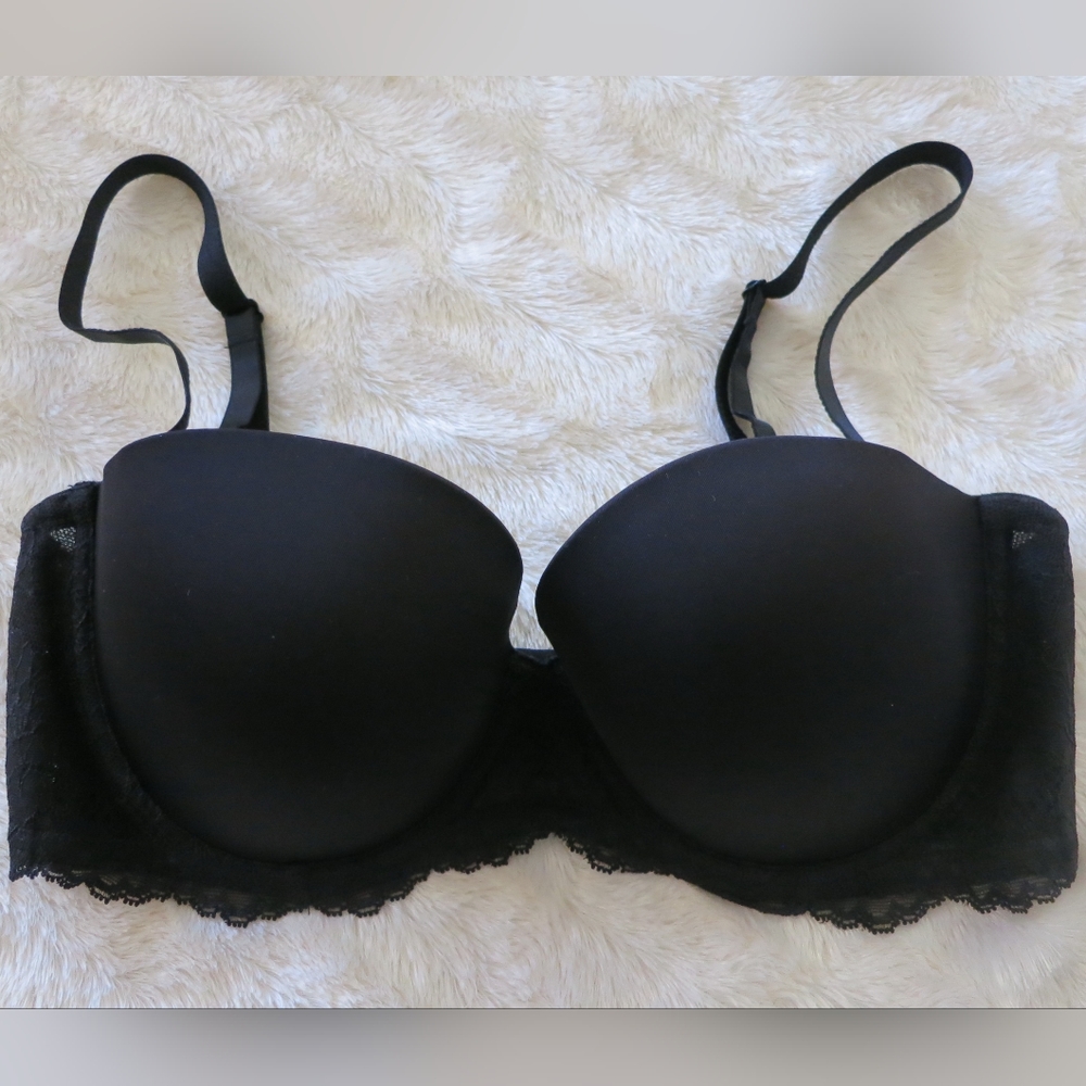 On Gossamer 34D Beautifully Basic Strapless Multi-Way Convertible Bra G3162
